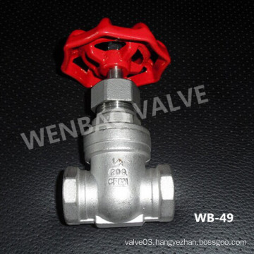 Investment Cast Steel CF8m Gate Valve 200lb Dn25 Price